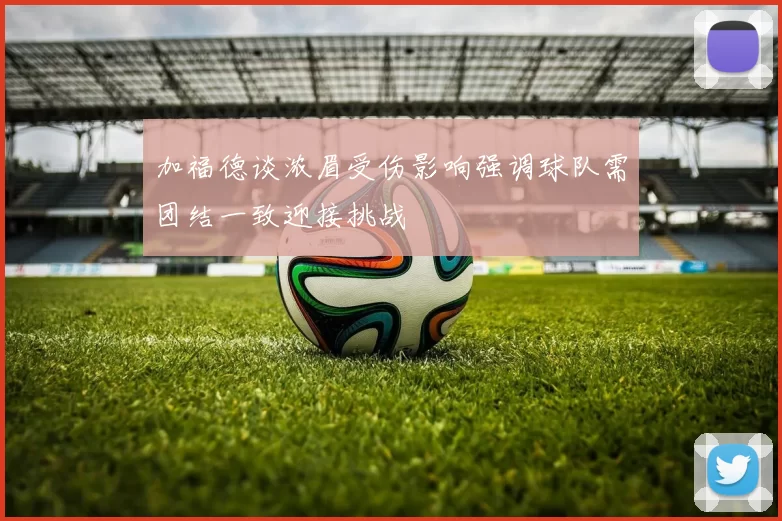 加福德谈浓眉受伤影响强调球队需团结一致迎接挑战
